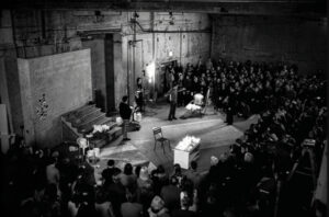 Loft opera performance event.